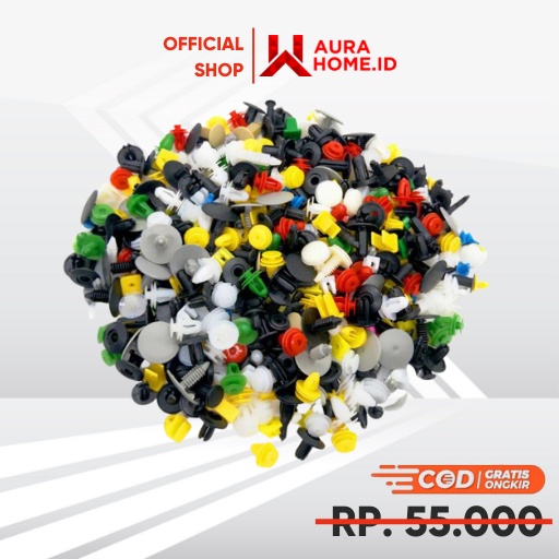 Baut Rivet Mobil Universal 160 PCS / Baut Baud Clip Klip Kancing Fender Viser Velg Bemper Bumper Das