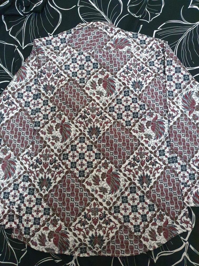 Odza Baju Batik Kemeja Batik Lengan Panjang Kerah Atasan Hem Resmi Solo Modern Dokana