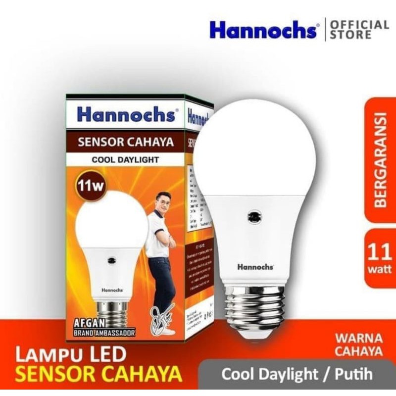 LAMPU LED HANNOCHS LIGHT SENSOR 11W 11WATT 11 W - LAMPU LED HANNOCH SENSOR CAHAYA 11W 11WATT 11 W