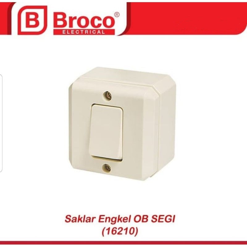 Saklar Engkle Ob Kotak Broco Single Switch