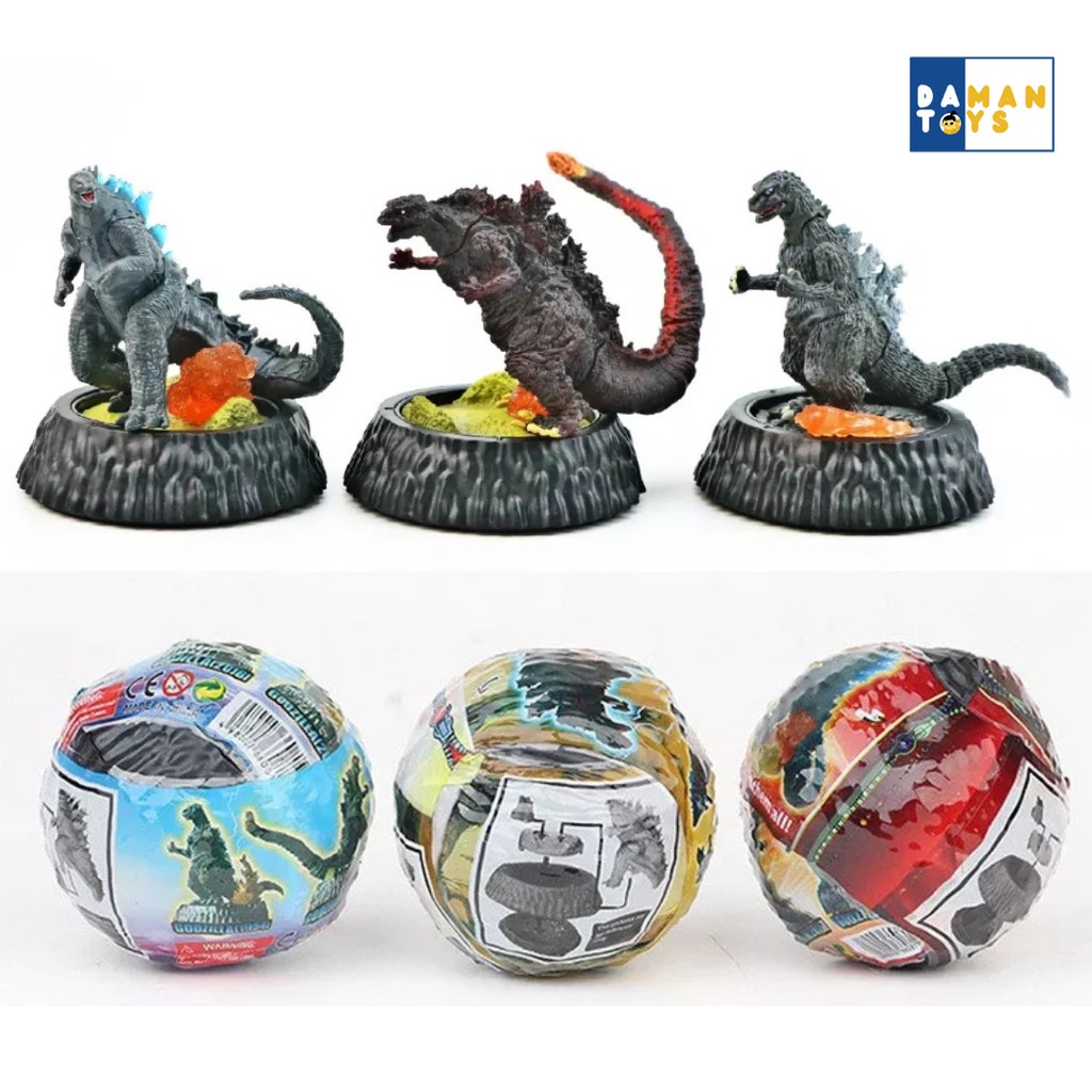 3pcs/set Godzilla Egg Blind Box 10 Cm PVC Action Figure