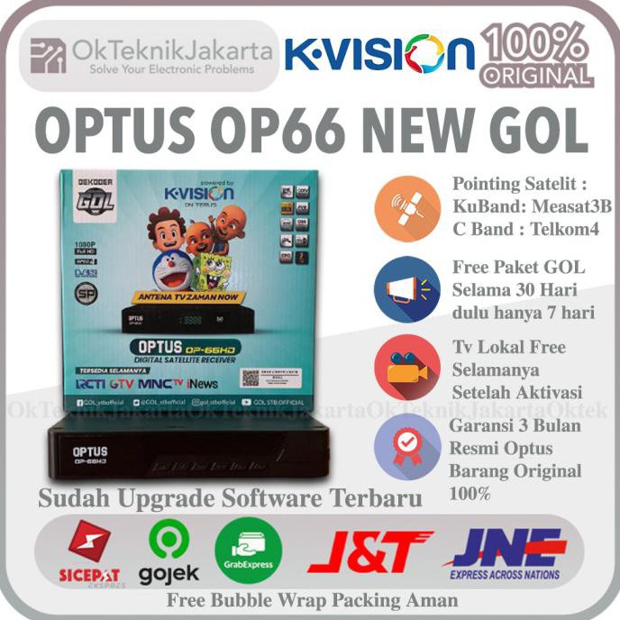 RECEIVER PARABOLA OPTUS NEW OP 66 HD BISA BUKA MNC GROUP