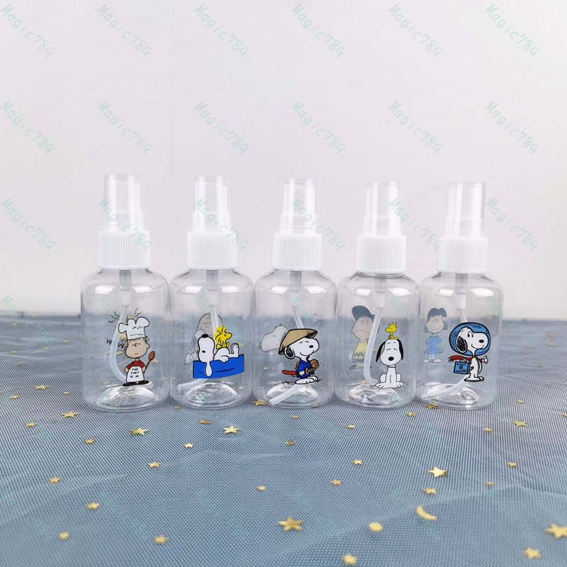 Magic789 50ML Plastic Cartoon Snoopy Spray Bottle Portable Travel Size Bottles for Cosmetic