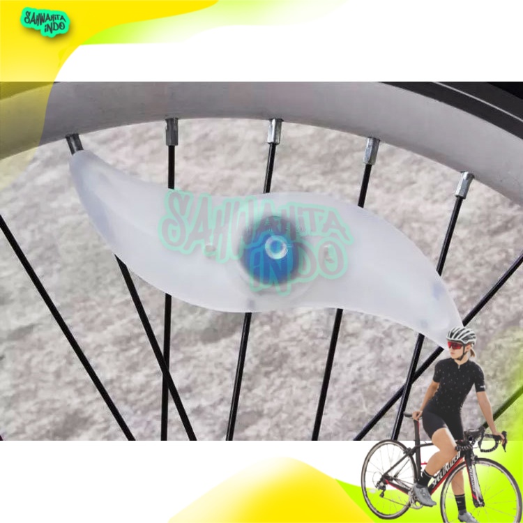 Lampu Ban Sepeda Colorful LED 1 PCS Sepeda Lampu Sepeda Sepedah lampu sepeda depan belakang Alat Ola