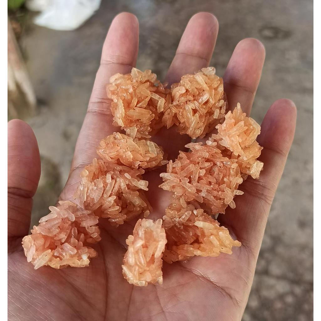 Paket 5 KG rengginang mentah rasa terasi dan bawang dari bahan ketan siem 100%