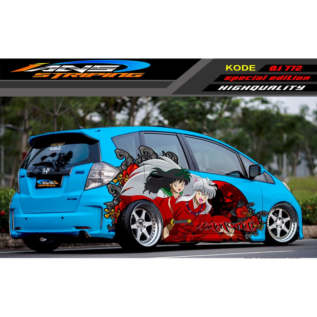 DECAL STICKER MOBIL HONDA BRIO AGYA JAZZ AVANZA YARIS / DECAL STICKER MOBIL JAZZ / STIKER MOBIL