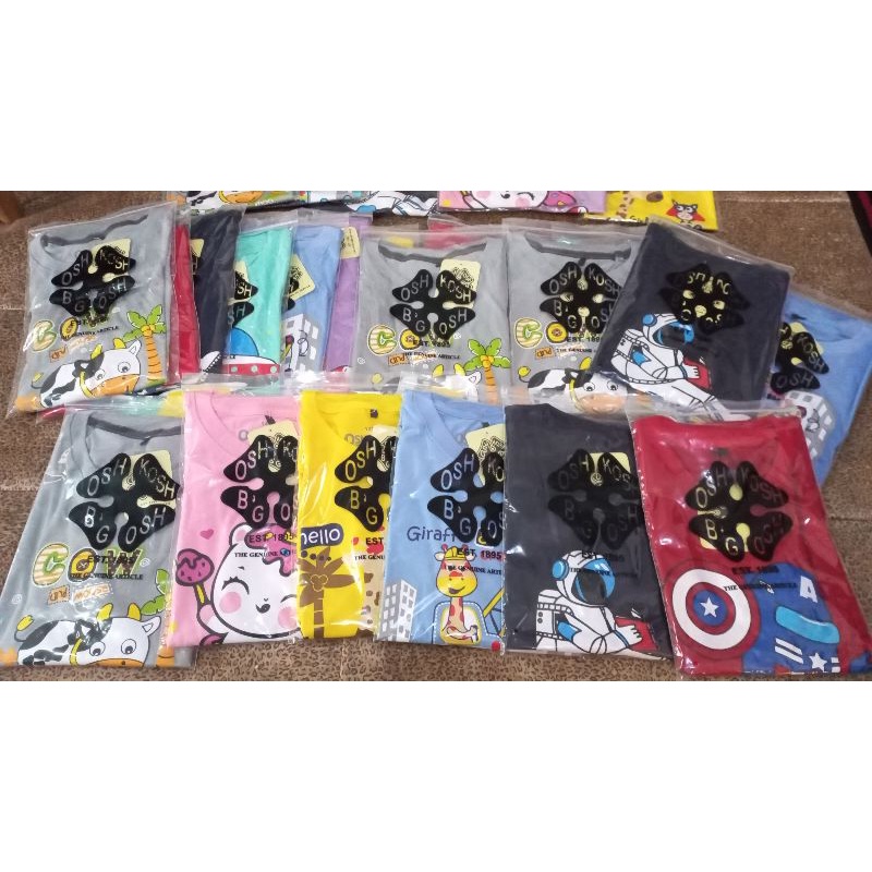 kaos anak perkodi - mix gambar dan warna