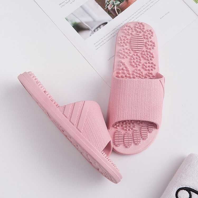 Rhodey Restee Sandal Rumah Kesehatan dengan Fitur Pijat titik Akupunktur Bahan lembut Eva Soft Sandal Rumah anti licin sendal kamar mandi Anti-Slip Slipper EVA Soft Unisex Pria wanita Sandal kesehatan Sandal pijat Akupuntur Massage Slippers Indoor