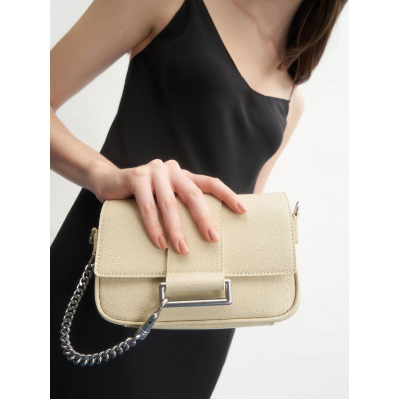 CK Chain Detail Crossbody Bag