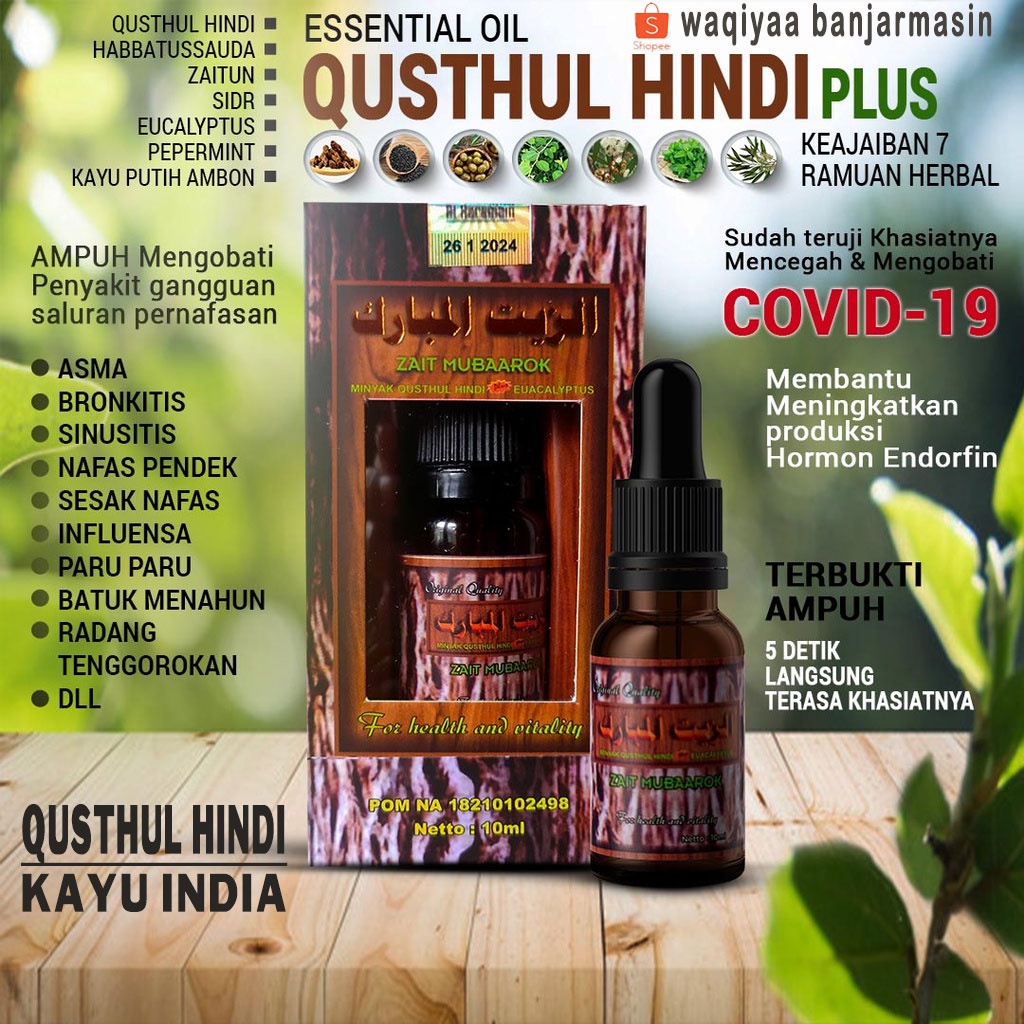 Minyak Qusthul Hindi Zait Mubarok Zaid Mubaarok Obat Anti Covid 19 Gangguan Sesak Nafas-2