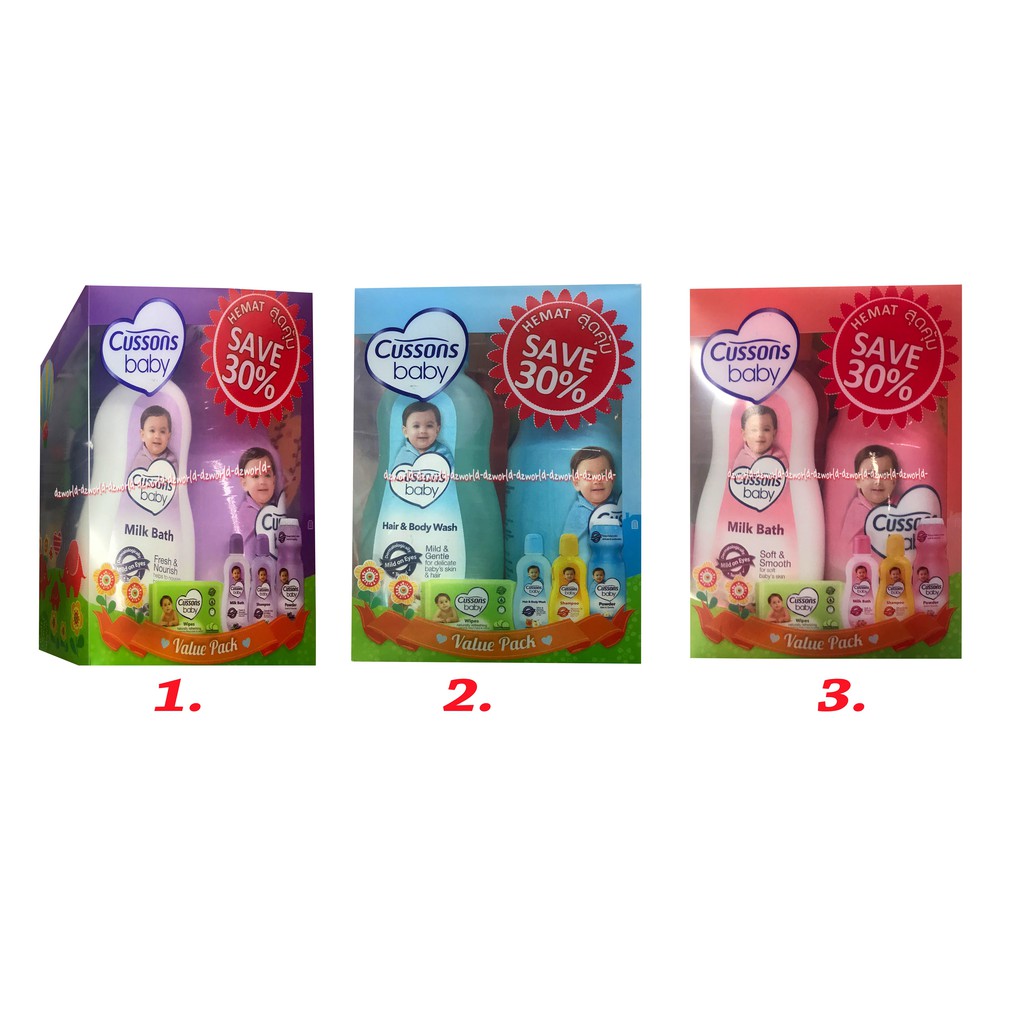 Cussons Baby Value Pack Paket Perawatan Kulit Bayi Set Perawatan Bayi