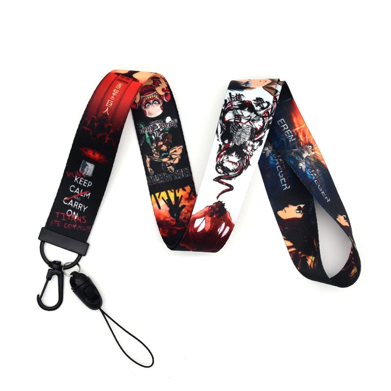 Lanyard Panjang Desain attack on titan Untuk Ponsel