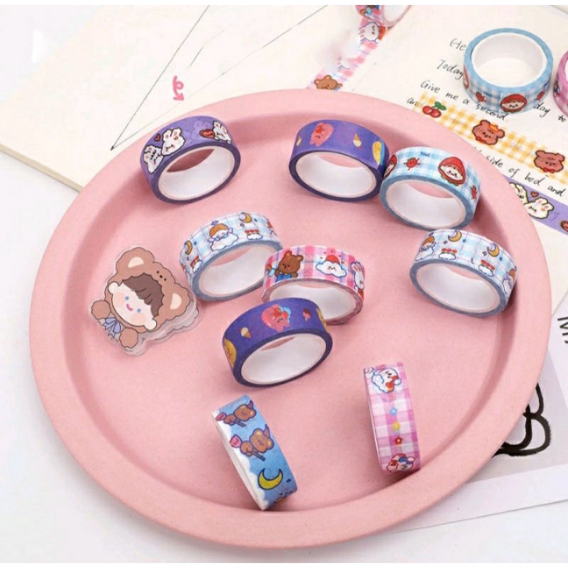 1 Pc Washi Tape Decor/ Washi Tape Korean Style/Stationery Tape Cute