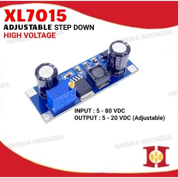 XL7015 Step Down DC DC Wide High Voltage Adjustable Penurun Tegangan