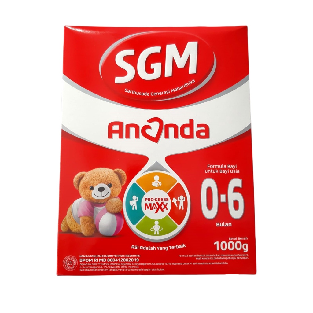 COD [ASERA] SGM ANANDA 1 COMPLINUTRI 0-6 BULAN 1000 GRAM SUSU FORMULA UNTUK BAYI USIA 0-6 BULAN