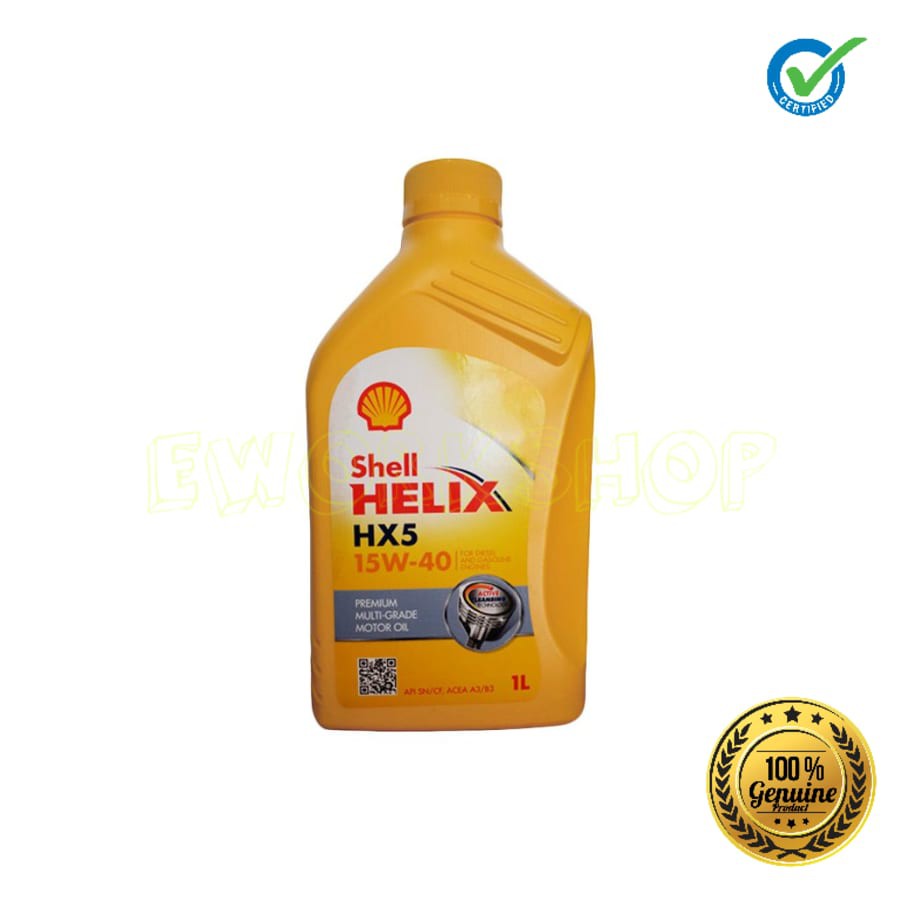 OLI SHELL HELIX HX5 15W-40 1 L 100% Original Product