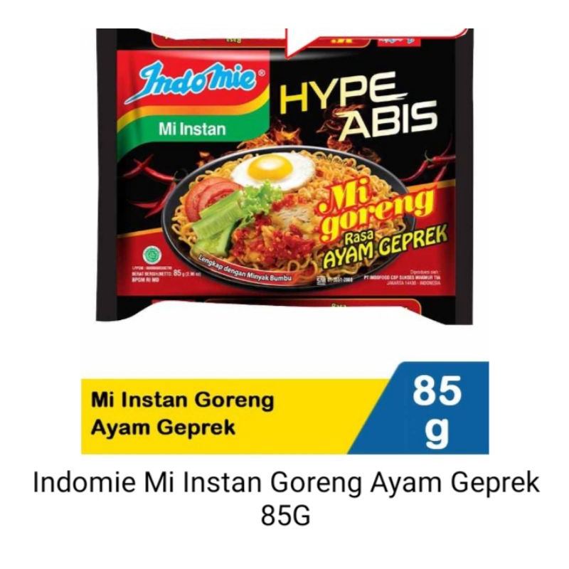 

Indomie Mi Instan Goreng Ayam Geprek