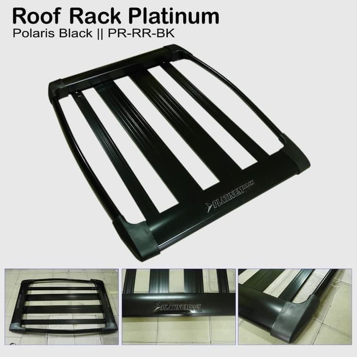 Paket Rack Atas Platinum & Cross Bar Jepit Body Platinum 140 cm Mobil Jimny Katana