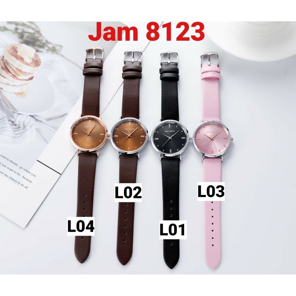 Jam 8123 JIMS HONEY ORIGINAL Jam Tangan Wanita Cewek Keren Analog Elegan Masa Kini Aksesoris Murah-1