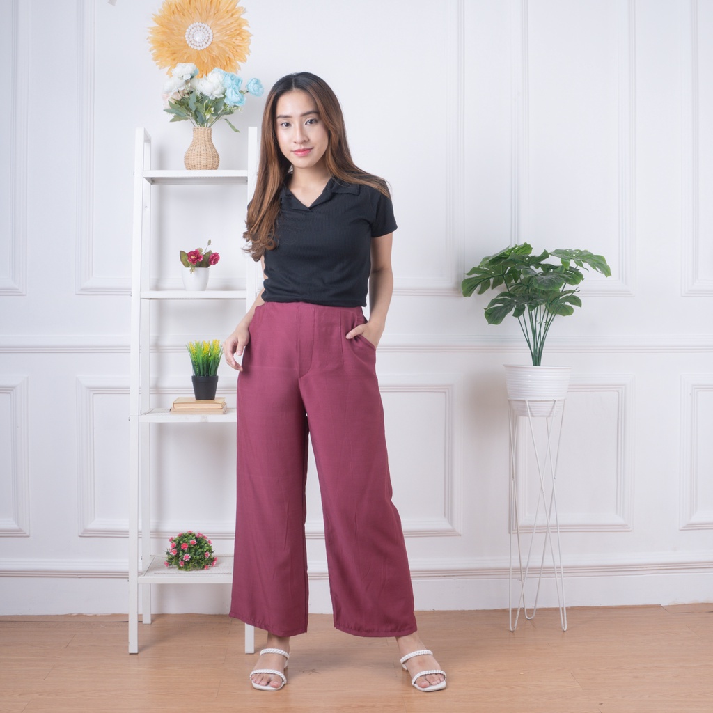 IL - Cozie Pants Highwaist Cullote Pants / Celana Kulot Wanita / Petite Friendly Belum ada penilaian 3 Terjual