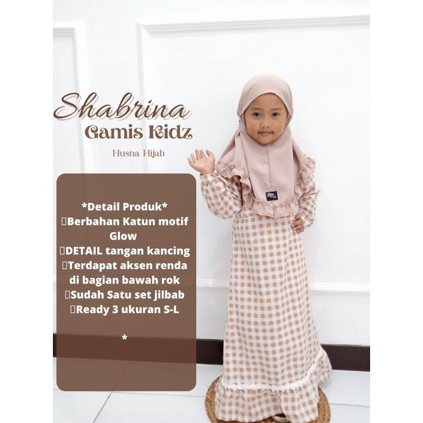 [HUSNA HIJAB] Gamis Anak Shabrina/Gamis Anak Set?/Gamis Anak