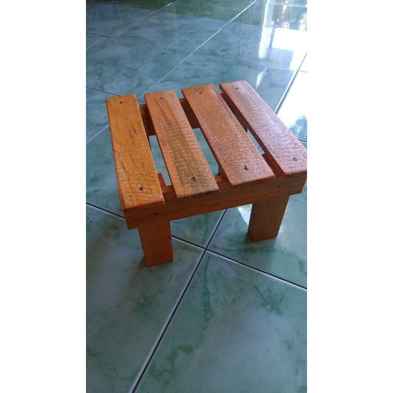 Kursi Kotak Pendek Kayu / Dingklik Mini Kayu / Dingklik Kotak / Kursi Kayu / Kursi Jongkok-3