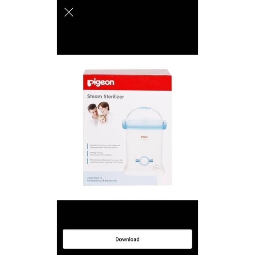 Pigeon Steam Sterilizer 6 Botol Mesin Steril Botol