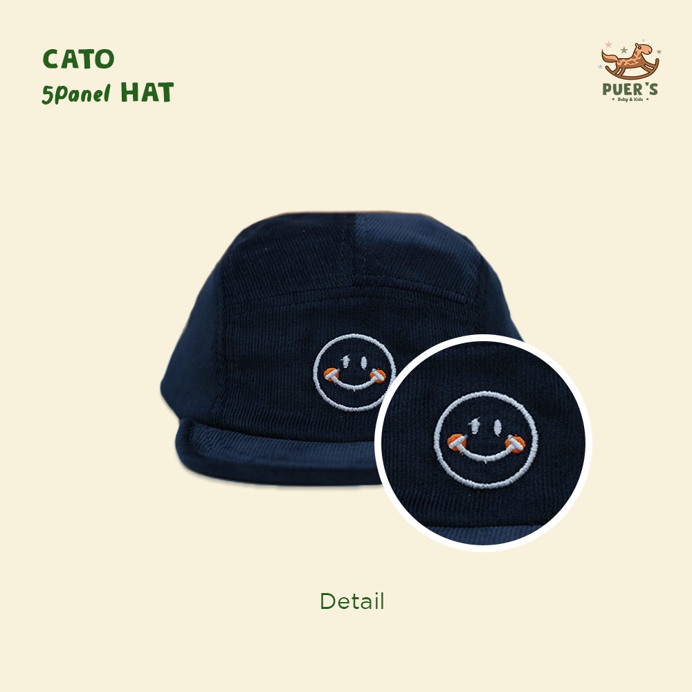 TOPI ANAK  (FIVE PANEL ANAK / 5PANEL ANAK) KIDS HAT PUER'S CATO HAT-6