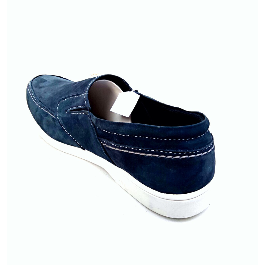 MANDIENS ’s - Sepatu Casual Slip On Pria RUG.2 - Black Blue