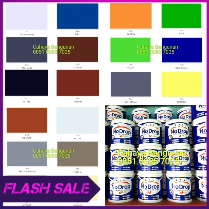 NO DROP Galon 4Kg 4 Kg NoDrop Cat Pelapis Anti Bocor Aquaproof Warna