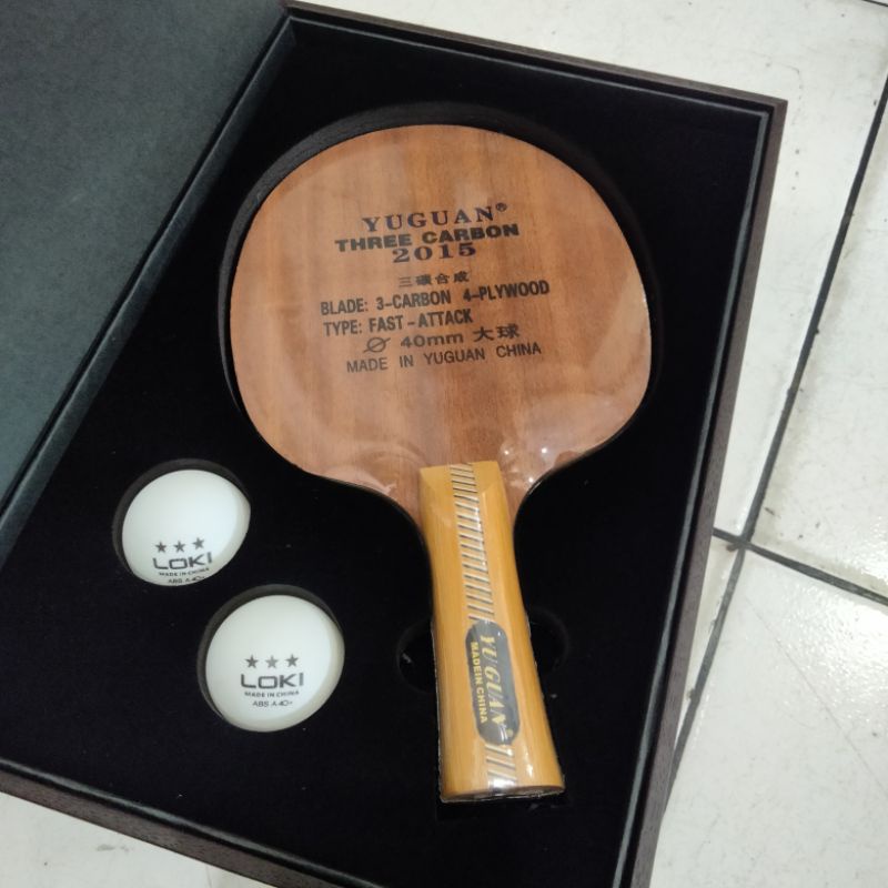 kayu / Blade pingpong kayu bad Yuguan 201-5 carbon original