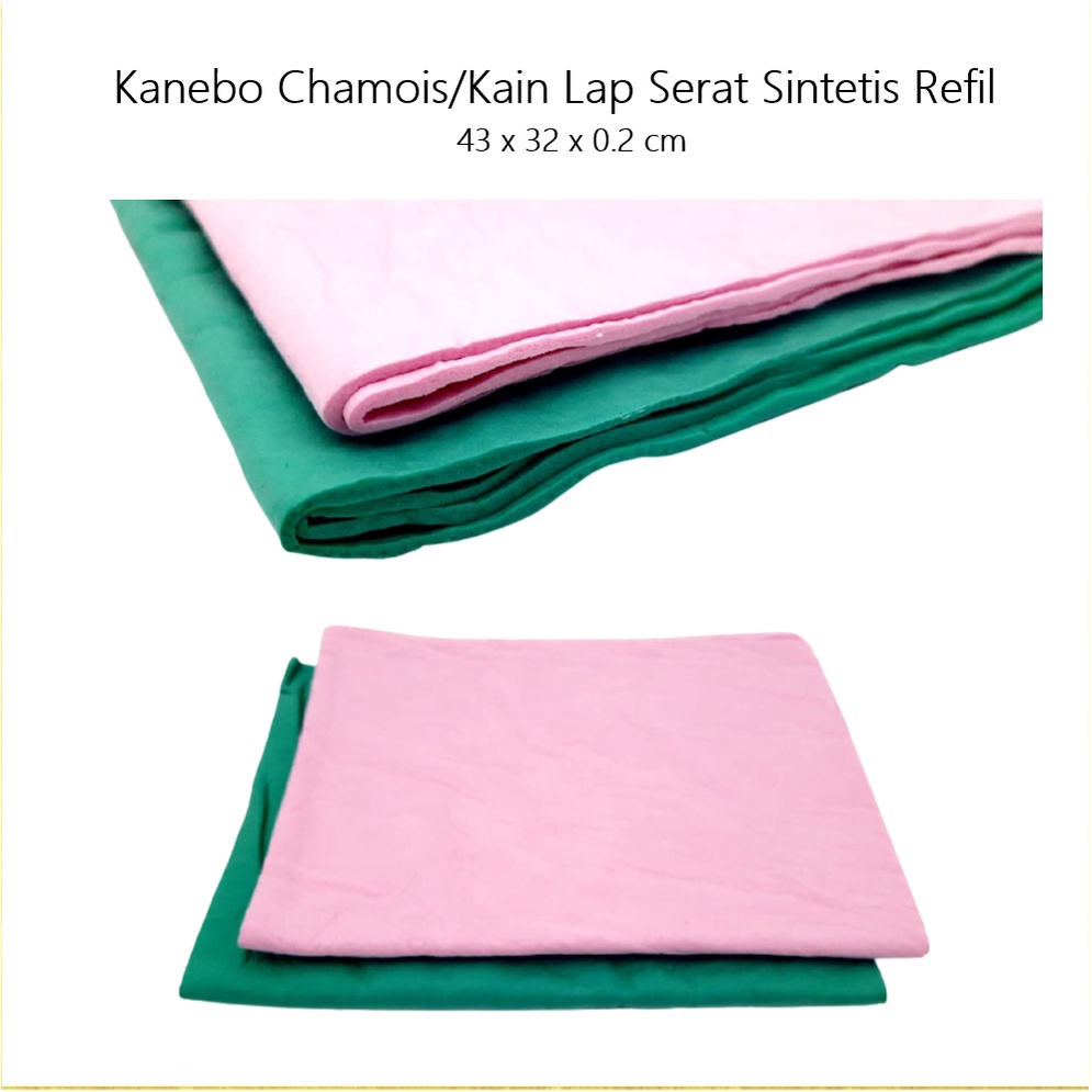 Kanebo Plas Chamois/Kain Lap Serat Sintetis Polos/Refill