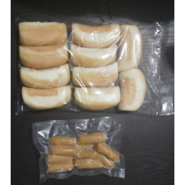 Repacking Roti hotdog mini Bernadi dan sosis mini Kimbo isi 10pc