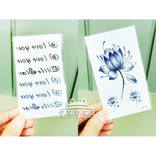 Stiker Tato  Badan Simple  Motif Huruf  F R o G s Wpt009 