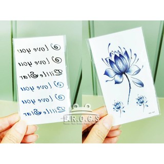 Stiker Tato  Badan Simple Motif  Huruf  F R o G s Wpt009 