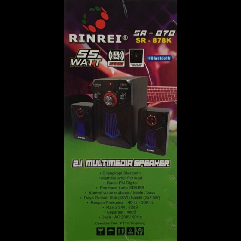 Speaker Bluetooth Rinrei SR878K Radio