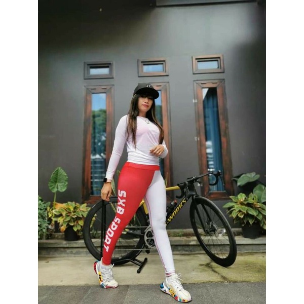 SETELAN BAJU SENAM SXB SPORT INDONESIA RED AND WHITE