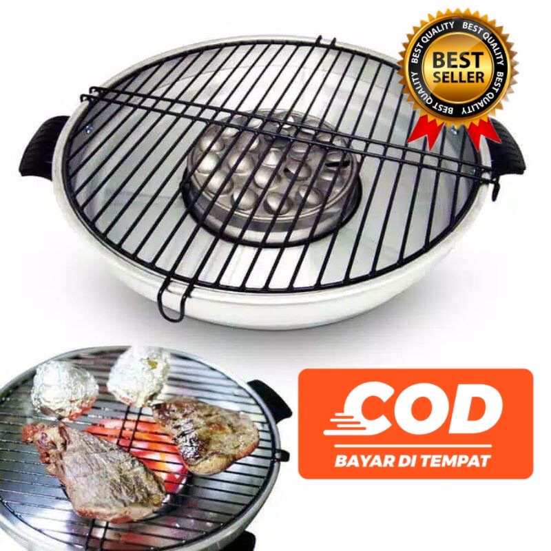 Panggangan Grill Loaster Murah Panggangan Sosis BBQ Alat Pemanggang Sosis Maspion Magic Roaster