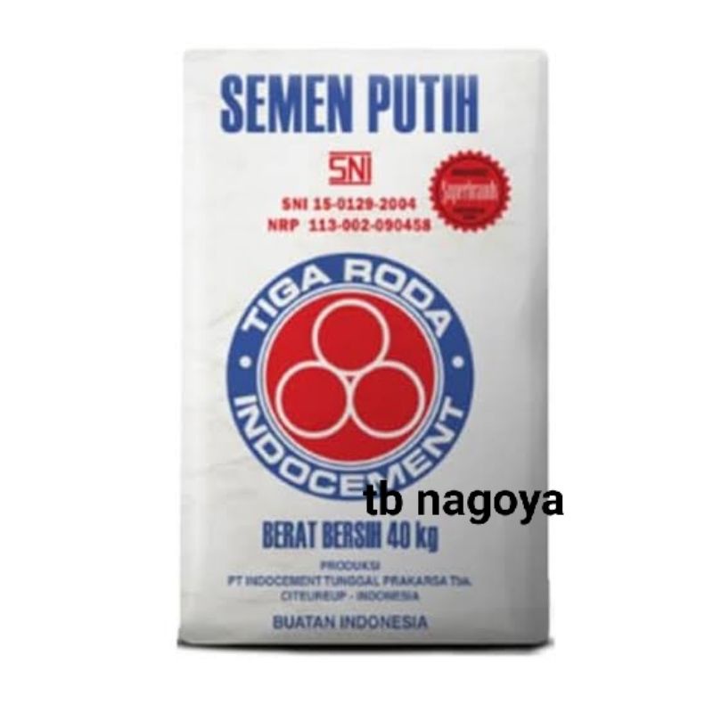 SEMEN TIGA RODA PUTIH 1 KG / SEMEN TIGA RODA 40KG ECERAN / SEMEN TIGA RODA / SEMEN PUTIH