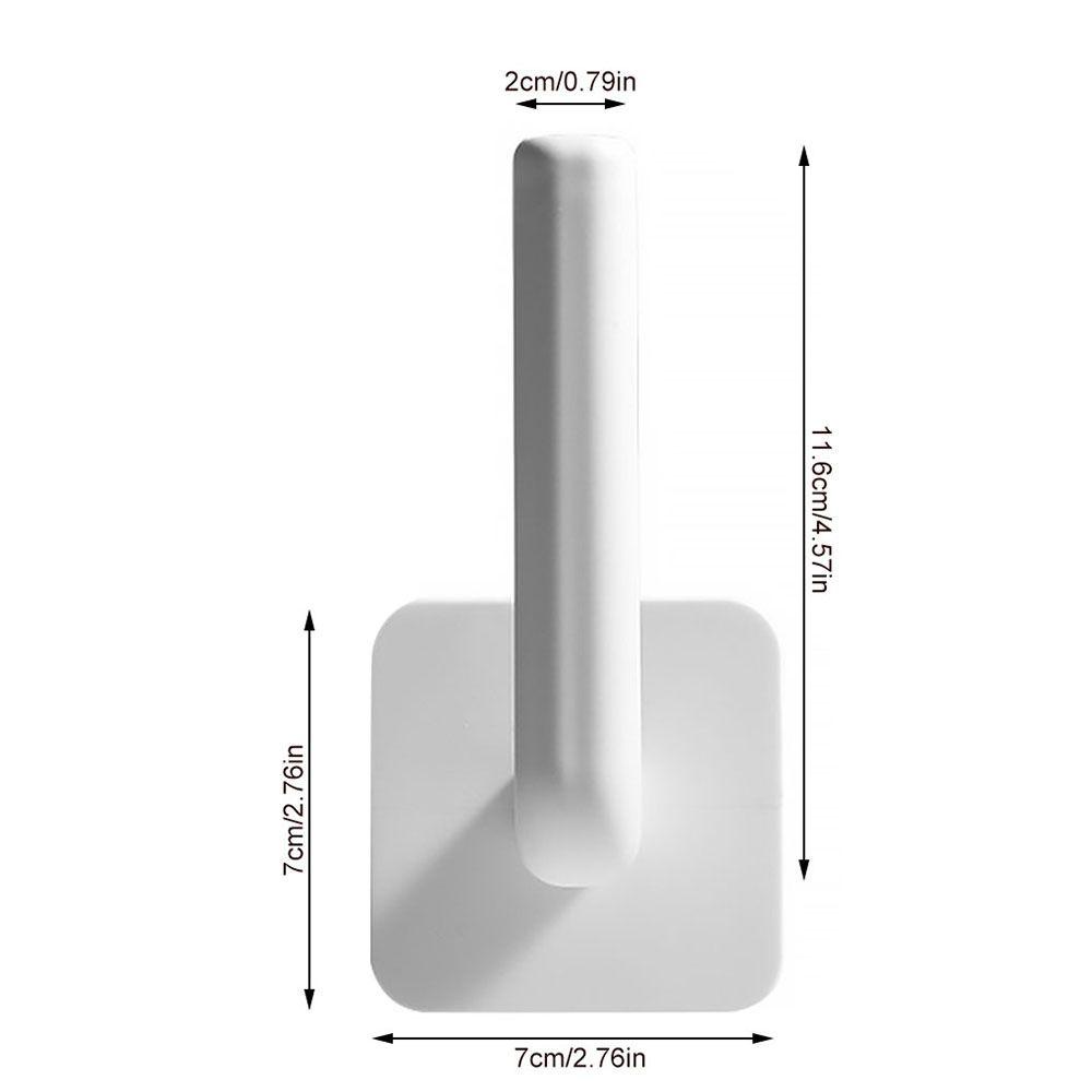 Solighter1/2pcs Toilet Paper Holder Rak Penyimpanan Talenan Perekat Diri Bebas Lubang