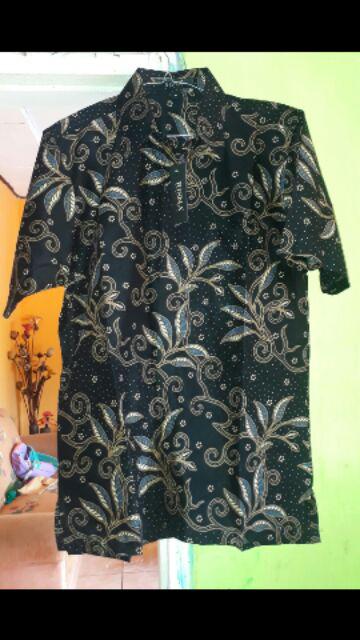 Risna Batik Hrb141 A Kemeja Batik Pria Lengan Pendek