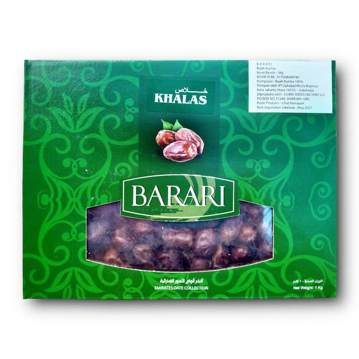 

Promo Kurma Khalas / Kholas BARARI 1kg / 1000gr Asli Original 1 kg