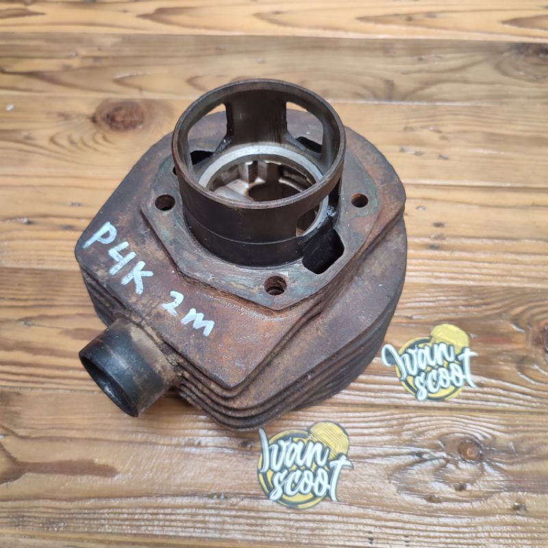 CYLINDER BLOK VESPA P4K BURING VESPA ORIGINAL COPOTAN VESPA PX SERIES P4K OS 2M