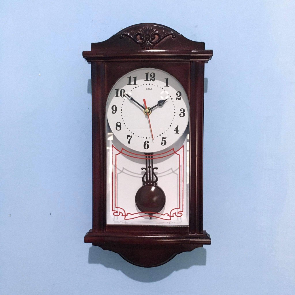 Jam Dinding Esa Mesin Quartz Bandul Goyang