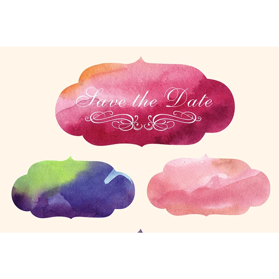 Hand Drawn Watercolor Set