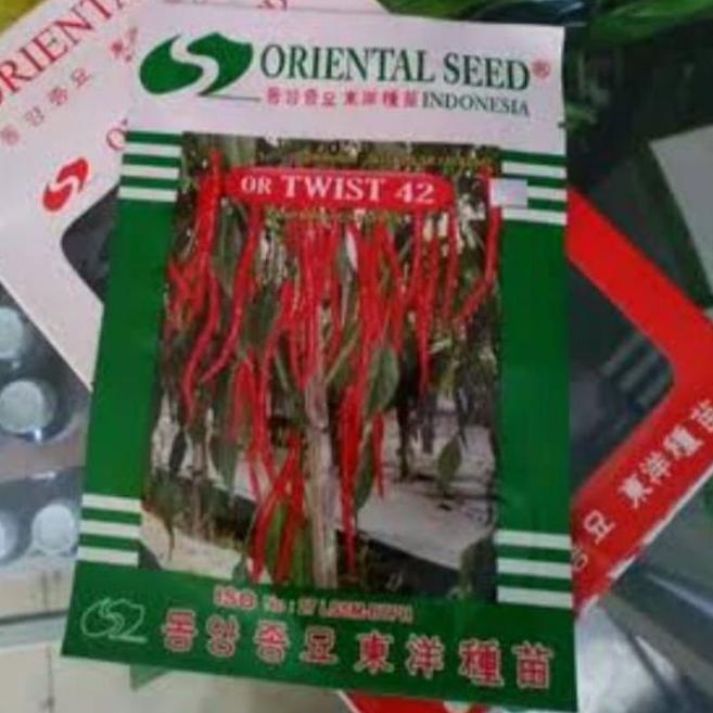 benih bibit cabe kriting or TWIST 42 benih cabe terbaik cap oriaental seed ./isi10gram Promo