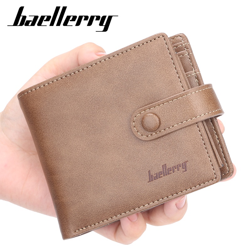 BAELLERRY D1305 Dompet Pria Bahan Kulit PU Leather Premium WATCHKITE WKOS