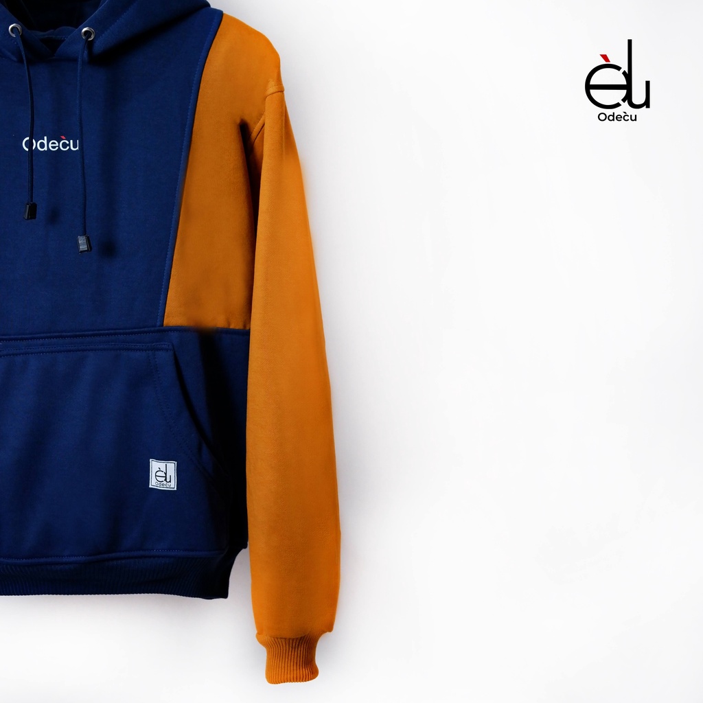 ODECU PREMIUM HOODIE MIX COLOR NMD NAVY MAROON DARK MUSTARD SWEATER OVERSIZE WANITA PRIA