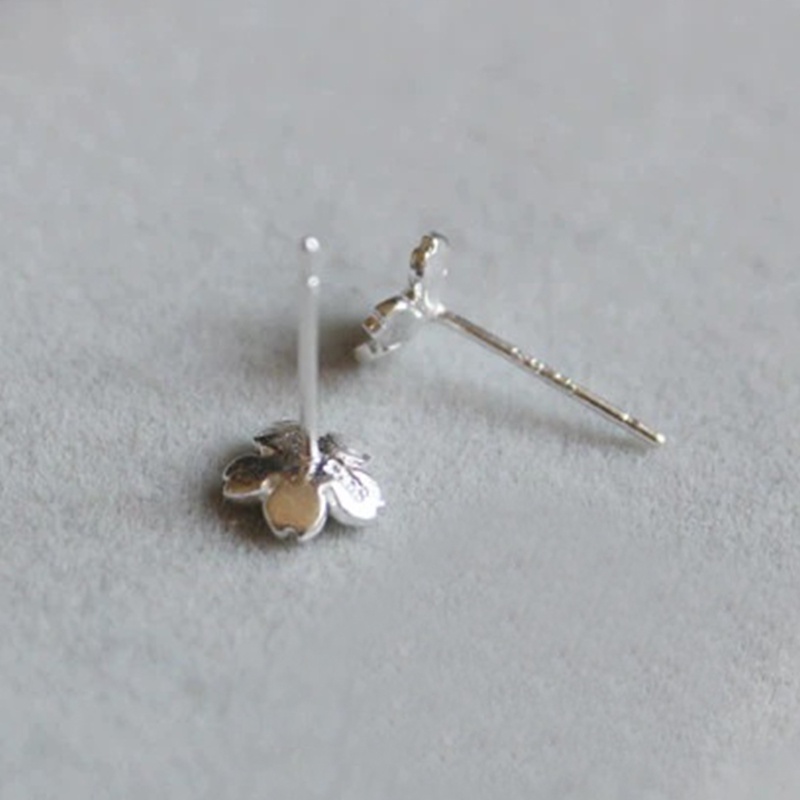 Korea Anting 925 Perak Berlian Bintang Bulan Bunga Mencegah Alergi Fashion Earrings- olo