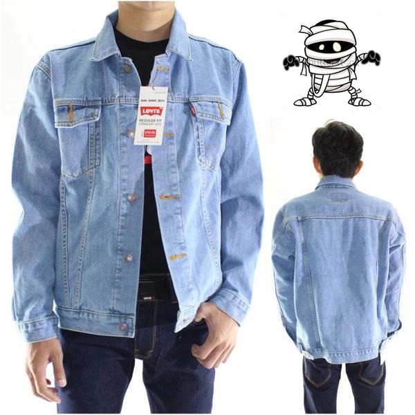 JUAL JAKET JEANS LEVIS PRIA BIOBLITZ KEREN PREMIUM BIRU TELOR ASIN TERLARIS